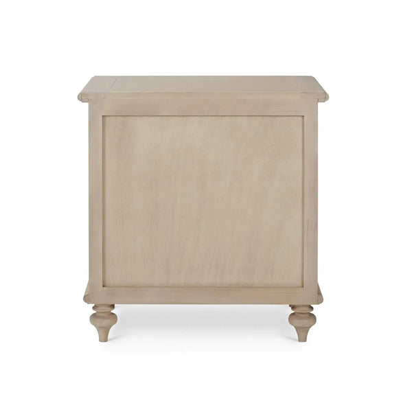 Savannah 2-Door Bedside Table-Blue Hand Home