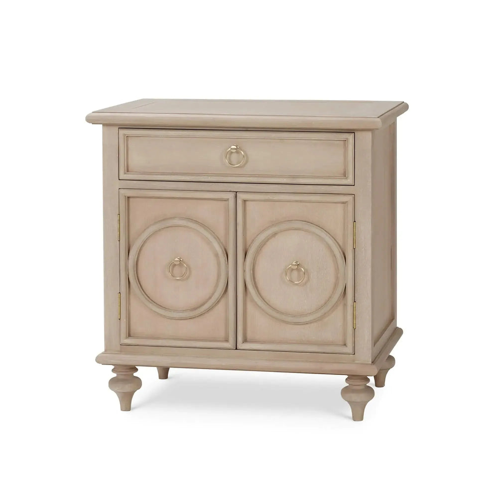 Savannah 2-Door Bedside Table-Blue Hand Home