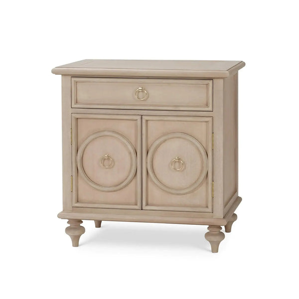 Savannah 2-Door Bedside Table-Blue Hand Home