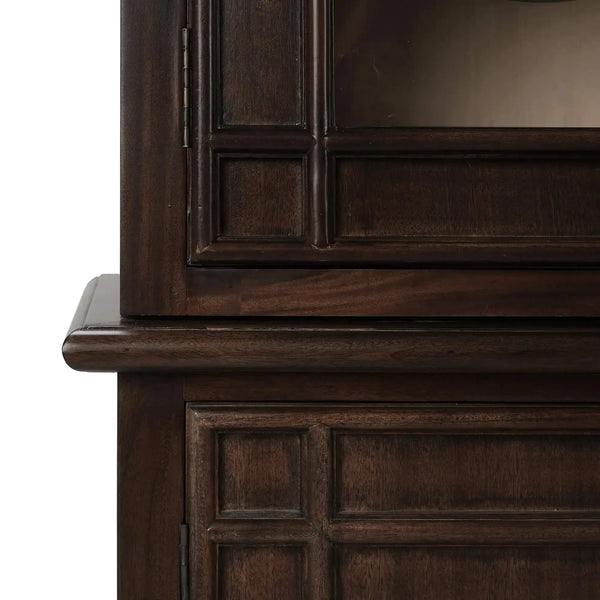 Savannah Display Cabinet w/ Glass Door-Blue Hand Home