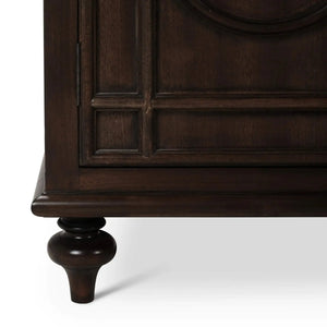 Savannah Display Cabinet w/ Glass Door-Blue Hand Home
