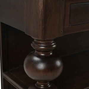 Soluna Kitchen Island w/ Butcher Block-Blue Hand Home