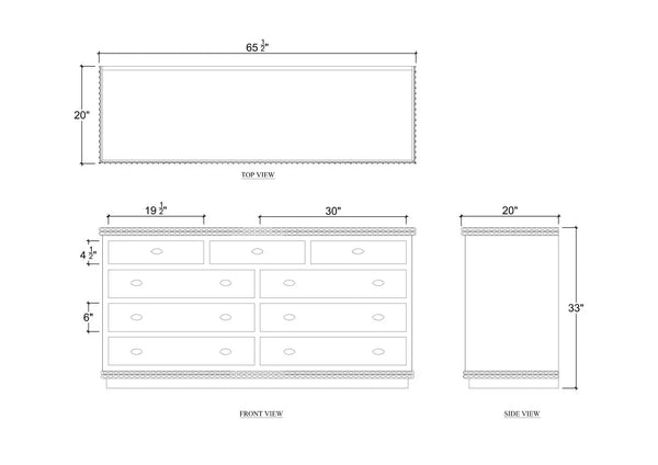 Maeve 9 Drawer Dresser-Blue Hand Home