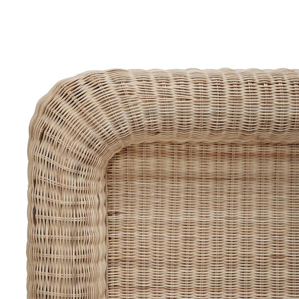Oasis Rattan King Bed-Blue Hand Home