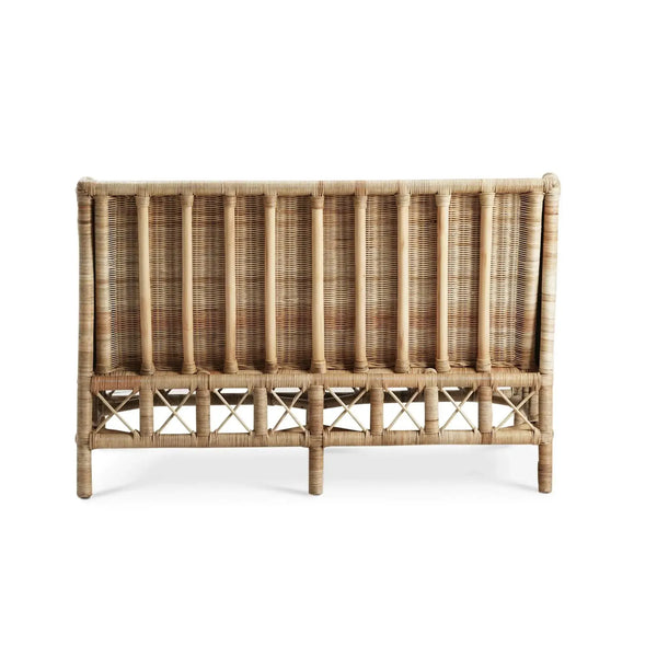 Rabana Rattan Loveseat-Blue Hand Home