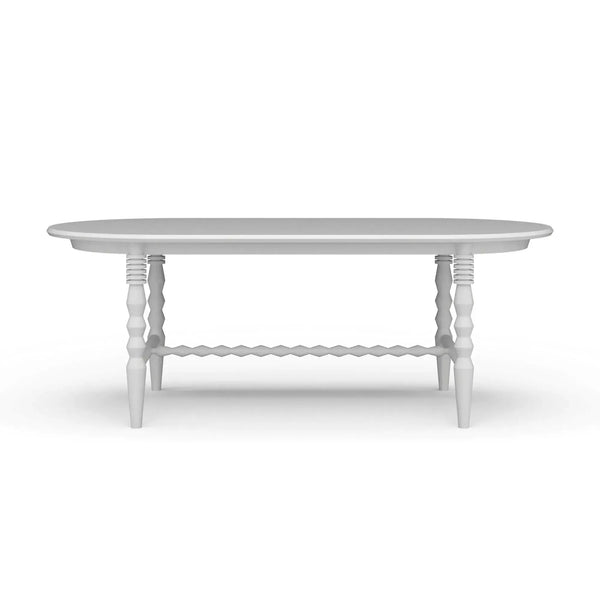 Ligna Oval Dining Table 83''-Blue Hand Home