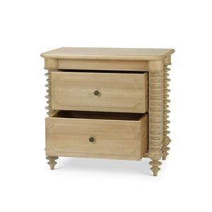 Milano 2 Drawer Bedside Table-Blue Hand Home