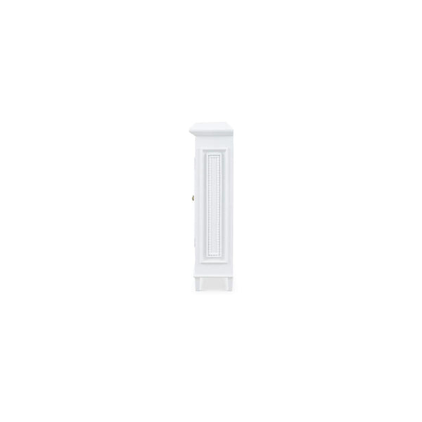 Vivienne Narrow Sideboard in True White-Blue Hand Home