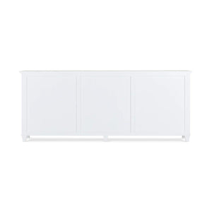 Vivienne Narrow Sideboard in True White-Blue Hand Home