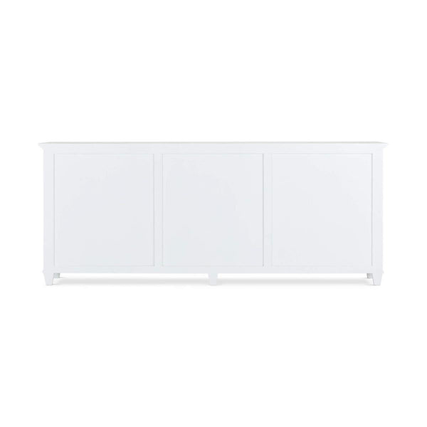 Vivienne Narrow Sideboard in True White-Blue Hand Home
