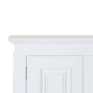 Vivienne Narrow Sideboard in True White-Blue Hand Home