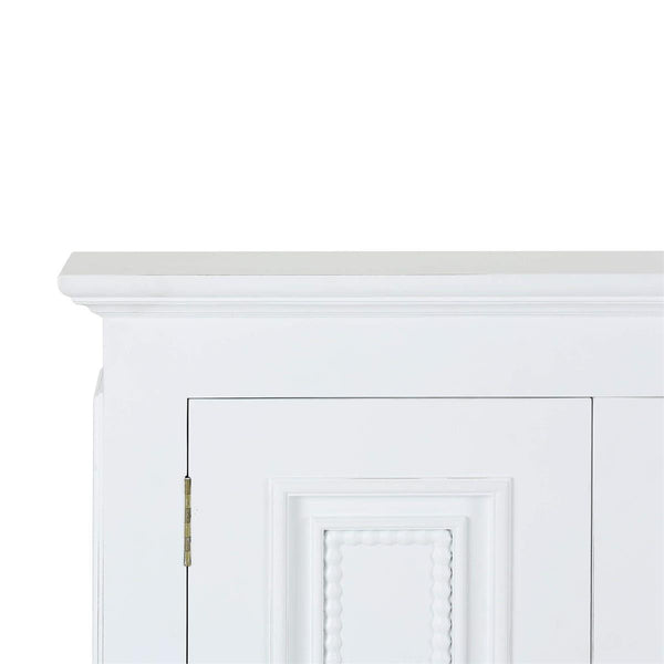 Vivienne Narrow Sideboard in True White-Blue Hand Home