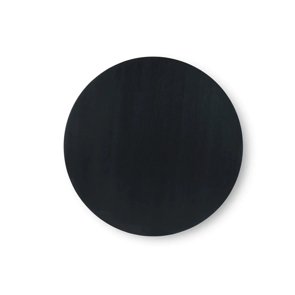 Pierre Round Coffee Table in Batavia Black-Blue Hand Home