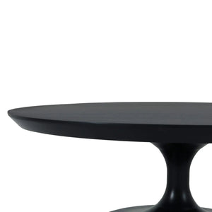 Pierre Round Coffee Table in Batavia Black-Blue Hand Home