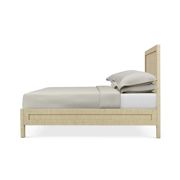 Kagu Rattan Bed King w/ Rattan Natural-Blue Hand Home
