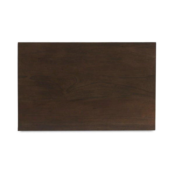 Vivienne 2 Drawer Bedside Large Table in Walnut-Blue Hand Home