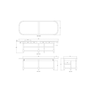Windsor Kitchen Island-Blue Hand Home