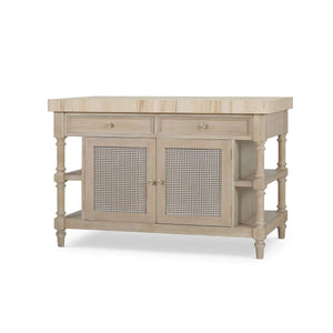 Palmetto Kitchen Island-Blue Hand Home