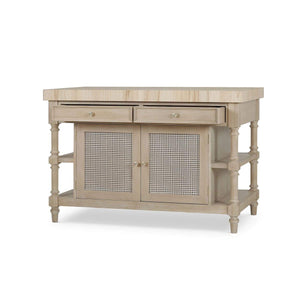Palmetto Kitchen Island-Blue Hand Home
