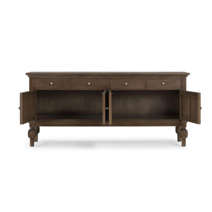 Windsor Sideboard, Handcrafted Solid Hardwood Storage Cabinet 29092-Blue Hand Home