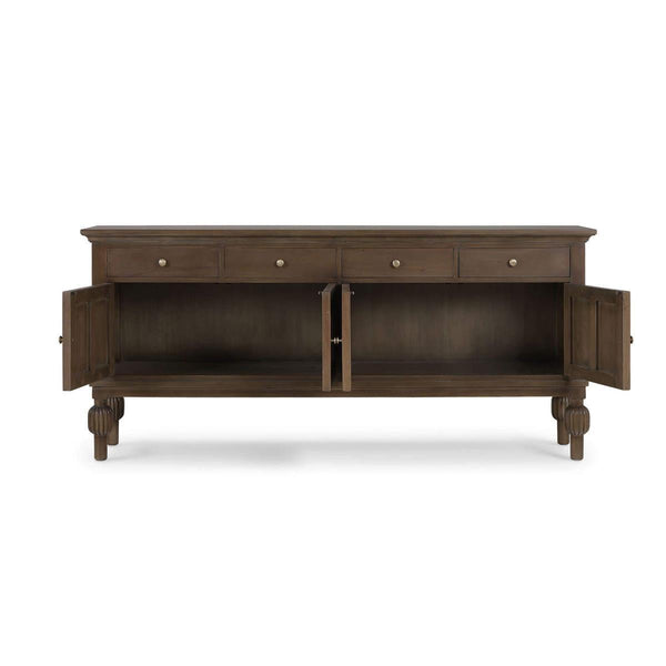 Windsor Sideboard, Handcrafted Solid Hardwood Storage Cabinet 29092-Blue Hand Home