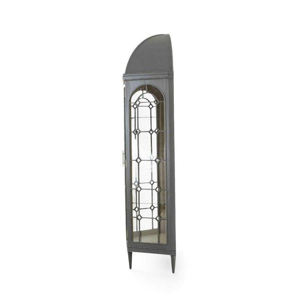 Chambre Dome Display Cabinet w/ Glass Shelves-Blue Hand Home