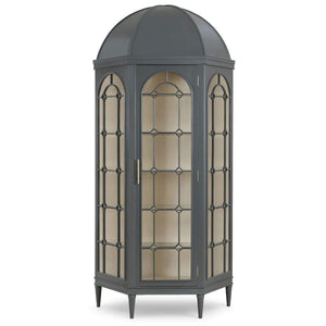 Chambre Dome Display Cabinet w/ Glass Shelves-Blue Hand Home