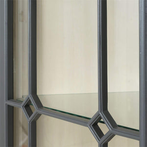 Chambre Dome Display Cabinet w/ Glass Shelves-Blue Hand Home