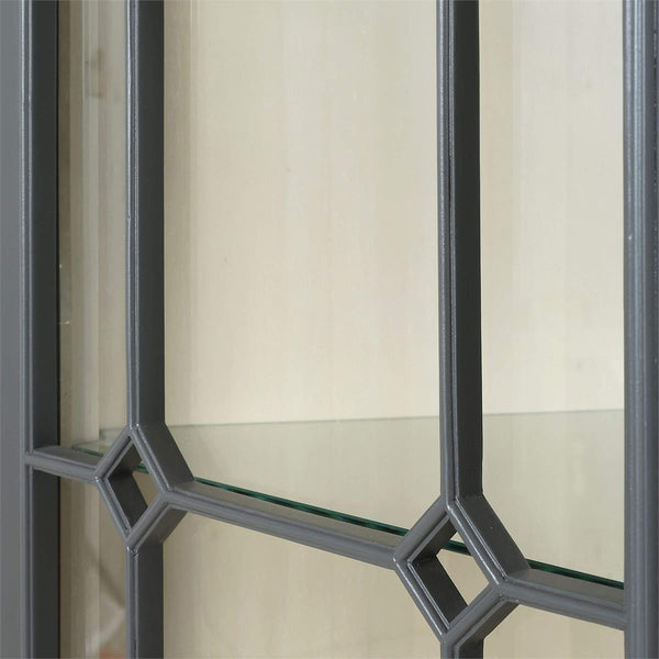 Chambre Dome Display Cabinet w/ Glass Shelves-Blue Hand Home