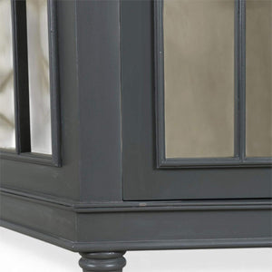 Chambre Dome Display Cabinet w/ Glass Shelves-Blue Hand Home