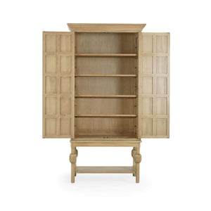 Windsor Cabinet, Handcrafted Solid Hardwood Storage Display Case-Blue Hand Home