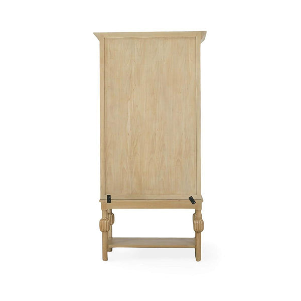 Windsor Cabinet, Handcrafted Solid Hardwood Storage Display Case-Blue Hand Home