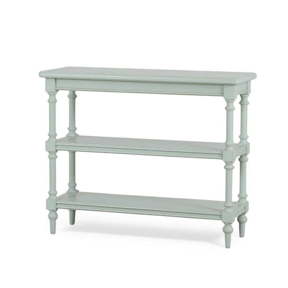Palmetto Console Table by The Company Handcrafted Solid Hardwood-Blue Hand Home