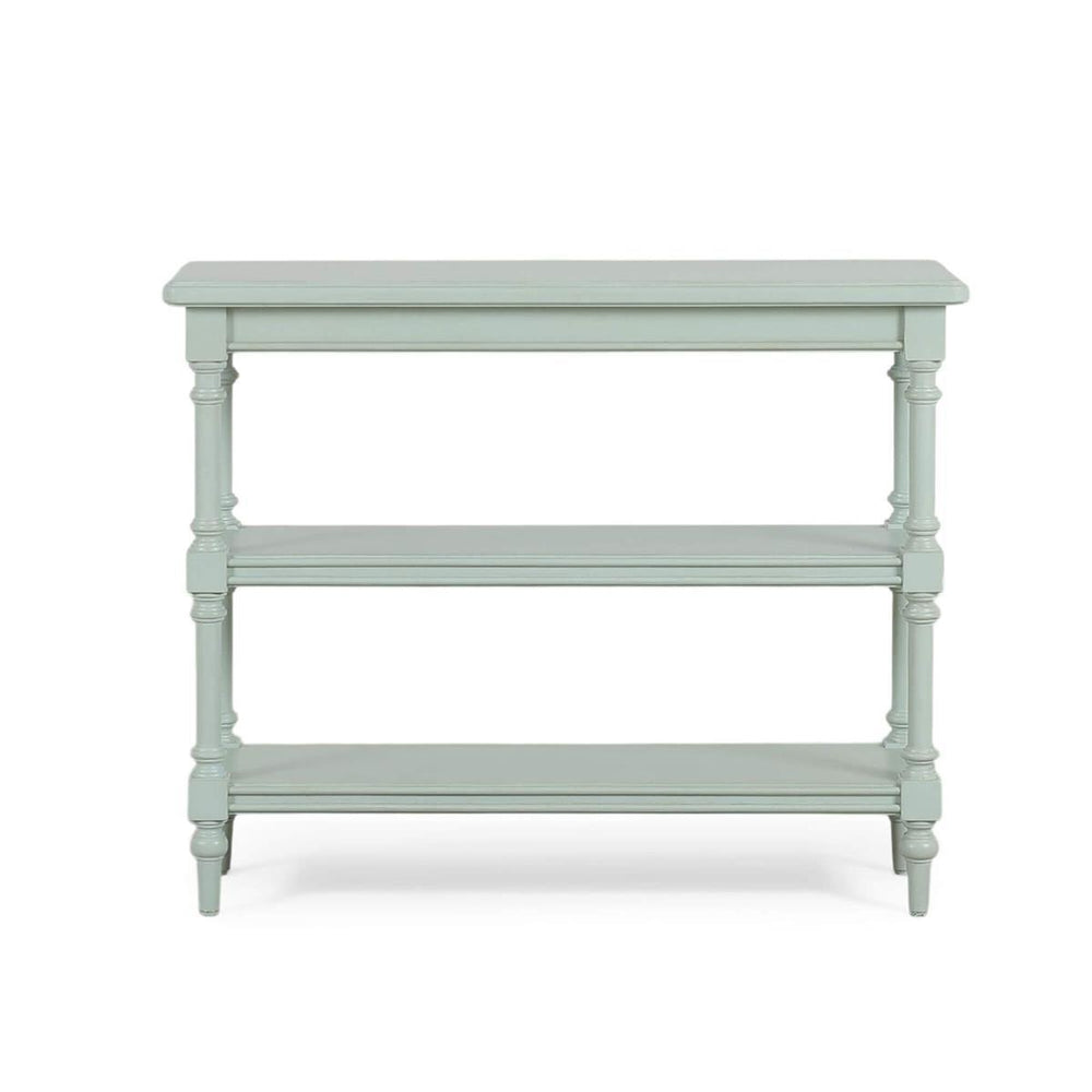 Palmetto Console Table by The Company Handcrafted Solid Hardwood-Blue Hand Home