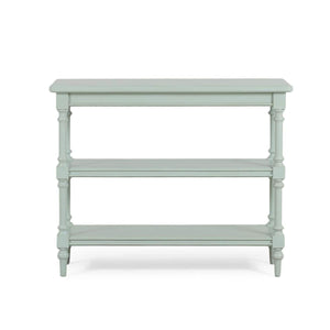 Palmetto Console Table by The Company Handcrafted Solid Hardwood-Blue Hand Home