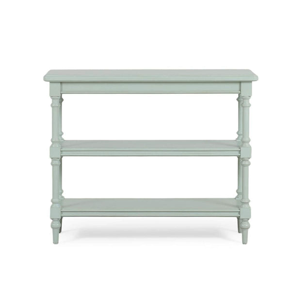 Palmetto Console Table by The Company Handcrafted Solid Hardwood-Blue Hand Home