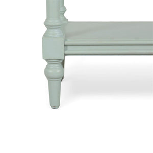 Palmetto Console Table by The Company Handcrafted Solid Hardwood-Blue Hand Home