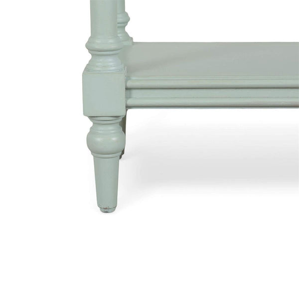 Palmetto Console Table by The Company Handcrafted Solid Hardwood-Blue Hand Home