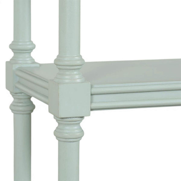 Palmetto Console Table by The Company Handcrafted Solid Hardwood-Blue Hand Home
