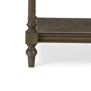 Palmetto Side Table w/ Open Shelves-Blue Hand Home