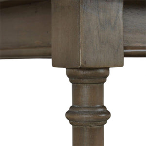 Palmetto Side Table w/ Open Shelves-Blue Hand Home