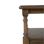 Palmetto Side Table w/ Open Shelf & Drawer-Blue Hand Home
