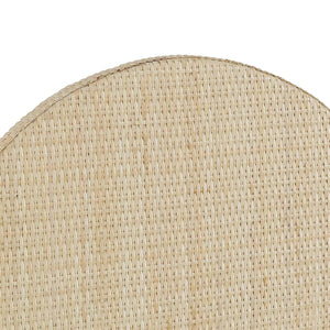 Rodeo Mirror w/ Rattan Natural-Blue Hand Home