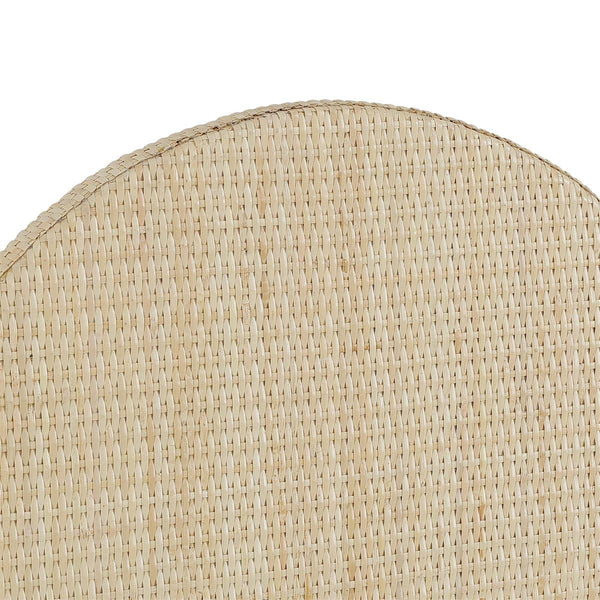 Rodeo Mirror w/ Rattan Natural-Blue Hand Home