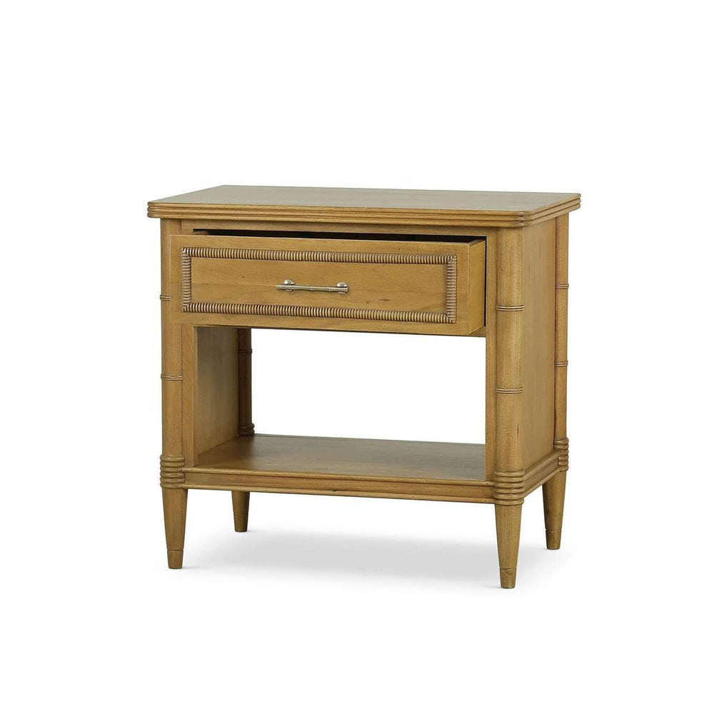 Martinique Open Nightstand w/ Drawer-Blue Hand Home