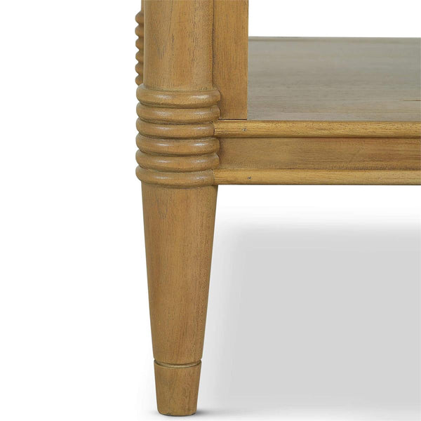 Martinique Open Nightstand w/ Drawer-Blue Hand Home
