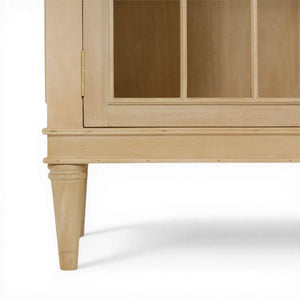 Chambre Display Cabinet w/ Glass Shelves-Blue Hand Home