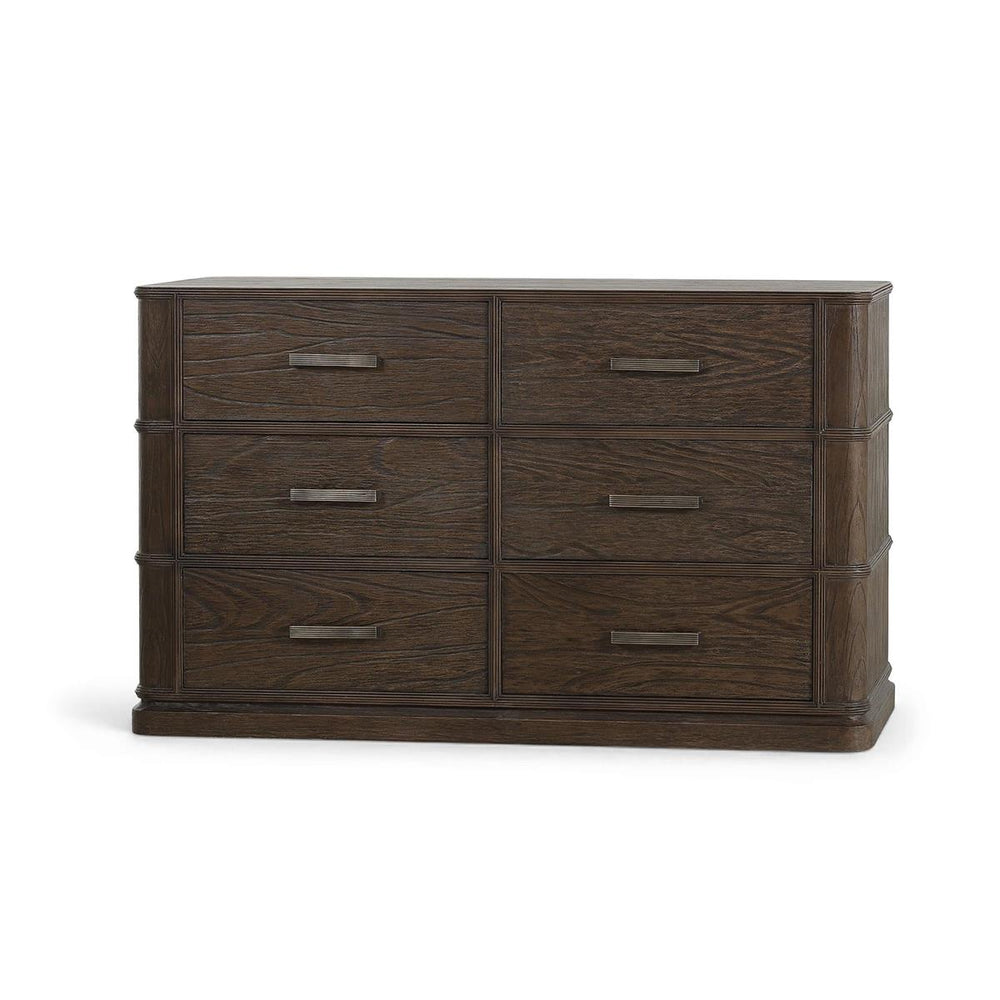 Carmel 6 Drawer Dresser Solid Wood Handcrafted Bedroom Storage Furniture-Blue Hand Home