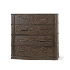 Carmel 5 Drawer Dresser In Solid Hardwood By The Company-Blue Hand Home