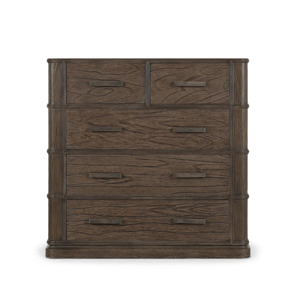 Carmel 5 Drawer Dresser In Solid Hardwood By The Company-Blue Hand Home